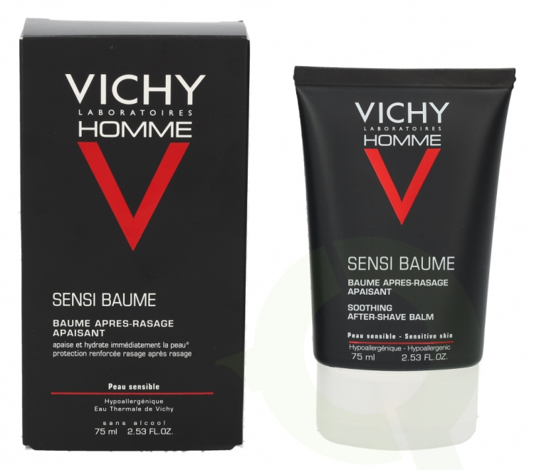Vichy Homme Sensi Baume Soothing After Shave Balm 75 ml Sensitive Skin / Alcohol Free