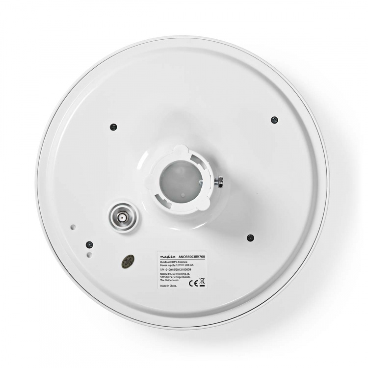 Nedis Aktiivinen HDTV Antenni | Aktiivinen | Liittimen tyyppi: F-liitin | FM / UHF / VHF | Vastaanottoalue: 0-50 km | LTE700 | Vahvistus: 28 dB | Valkoinen