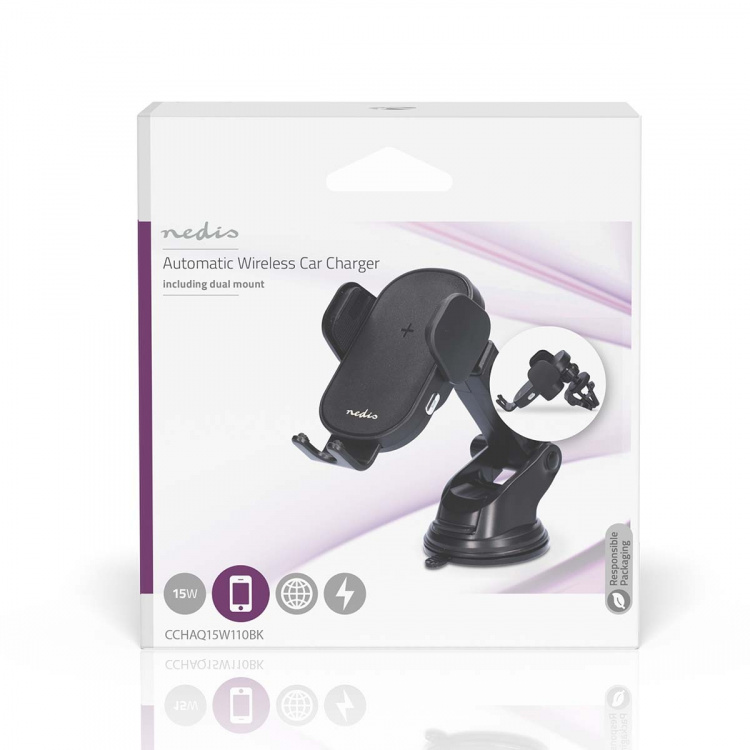 Nedis Langaton Autolaturi | 7.5 / 10 / 15 W | 1.5 / 1.67 / 2 A | 1.00 m | FOD / Ylijännite / Ylikuumenemissuoja / Ylivirta | USB Type-C™ | Sisältää kaapelin Nedis Langaton Autolaturi | 7.5 / 10 / 15 W | 1.5 / 1.67 / 2 A | 1.00 m | FOD / Ylijännite / Ylikuumenemissuoja / Ylivirta | USB Type-C™ | Sisältää kaapelin