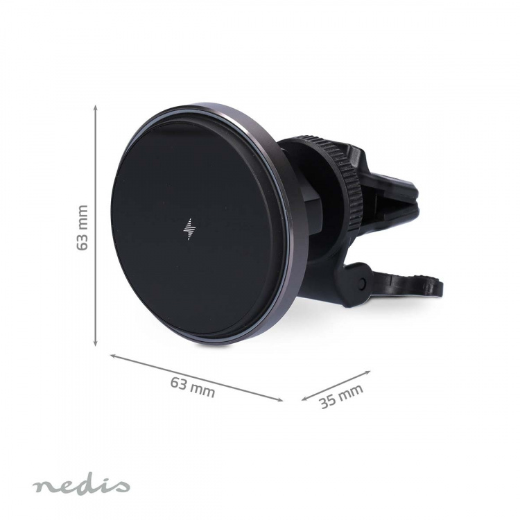 Nedis Langaton Autolaturi | 7.5 / 10 / 15 W | 1.5 / 1.67 / 2 A | 1.00 m | FOD / Ylijännite / Ylikuumenemissuoja / Ylivirta | USB Type-C™ | Sisältää kaapelin