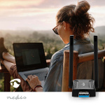 Nedis Verkkosovitin | Wi-Fi | AC1200 | 2.4/5 GHz (Dual Band) | USB3.0 | Wi-Fi kokonaisnopeus: 1200 Mbps | Windows 10 / Windows 11 / Windows 8