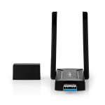 Nedis Verkkosovitin | Wi-Fi | AC1200 | 2.4/5 GHz (Dual Band) | USB3.0 | Wi-Fi kokonaisnopeus: 1200 Mbps | Windows 10 / Windows 11 / Windows 8