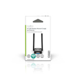 Nedis Verkkosovitin | Wi-Fi | AC1200 | 2.4/5 GHz (Dual Band) | USB3.0 | Wi-Fi kokonaisnopeus: 1200 Mbps | Windows 10 / Windows 11 / Windows 8