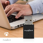 Nedis Verkkosovitin | Wi-Fi | N300 | 2.4 GHz | USB2.0 | Wi-Fi kokonaisnopeus: 300 Mbps | Windows 10 / Windows 11 / Windows 8