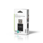 Nedis Verkkosovitin | Wi-Fi | N300 | 2.4 GHz | USB2.0 | Wi-Fi kokonaisnopeus: 300 Mbps | Windows 10 / Windows 11 / Windows 8