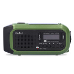 Nedis Hätäradio | Kannettava malli | DAB+ / FM | Käsiveivi / Paristokäyttöinen / Solar Powered / USB Virta | Herätyskello | Musta / Vihreä Nedis Hätäradio | Kannettava malli | DAB+ / FM | Käsiveivi / Paristokäyttöinen / Solar Powered / USB Virta | Herätyskello | Musta / Vihreä