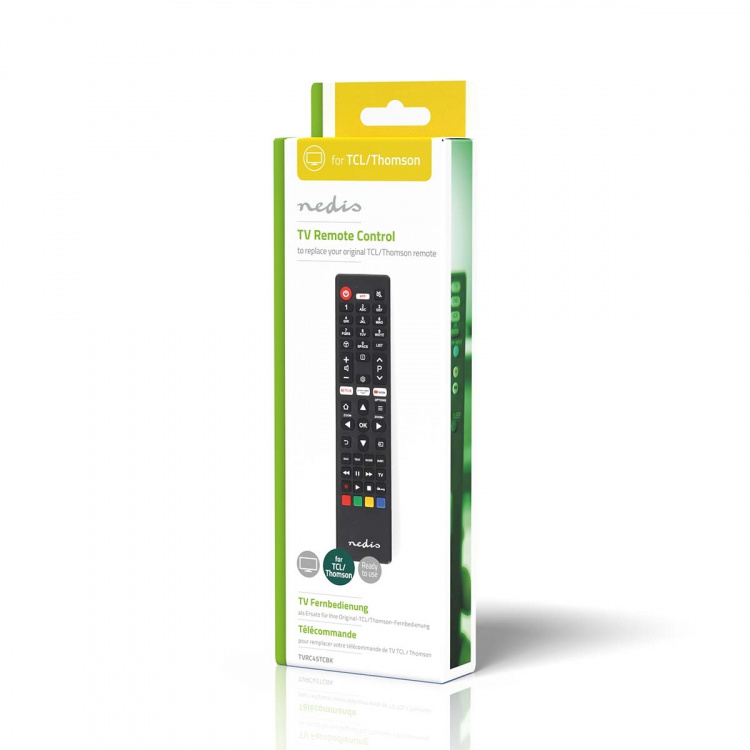 Nedis Kaukosäädin | Sopii laitteeseen: TCL/Thomson | Kiinteä | 1 Laite | Amazon Prime / Netflix -näppäin / Youtube -näppäin | Infrapuna | Musta Nedis Kaukosäädin | Sopii laitteeseen: TCL/Thomson | Kiinteä | 1 Laite | Amazon Prime / Netflix -näppäin / Youtube -näppäin | Infrapuna | Musta