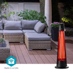Nedis SmartLife Patio lämmitin | Wi-Fi | 1200 W | 2 Lämpöasetusta | Oskillaatio | Kaatumissuoja | IP24 | Musta
