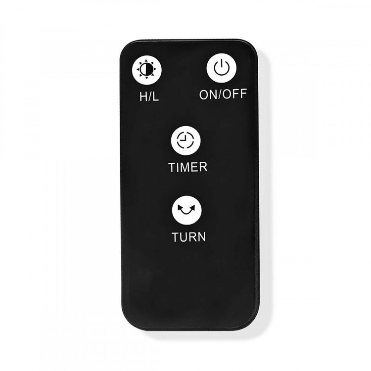 Nedis SmartLife Patio lämmitin | Wi-Fi | 1200 W | 2 Lämpöasetusta | Oskillaatio | Kaatumissuoja | IP24 | Musta