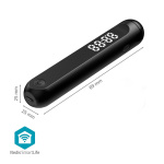 Nedis SmartLife Ulkoliikunta | Bluetooth® | Dual Hall sensor | LED | PVC | 3.00 m | Kiristysnyörilaukku / Langattomat pallot | Musta