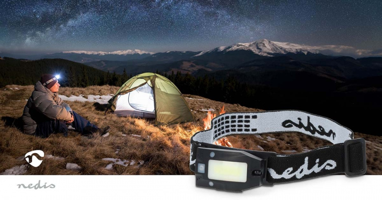 Nedis LED otsalamppu | Paristokäyttöinen / USB Virta | 3.7 V DC | Paristot sisältyvät | Ladattava | Nimellisvaloteho: 180 lm | Valoalue: 20 m Nedis LED otsalamppu | Paristokäyttöinen / USB Virta | 3.7 V DC | Paristot sisältyvät | Ladattava | Nimellisvaloteho: 180 lm | Valoalue: 20 m