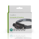 Nedis LED otsalamppu | Paristokäyttöinen / USB Virta | 3.7 V DC | Paristot sisältyvät | Ladattava | Nimellisvaloteho: 1000 lm | Valoalue: 180 m Nedis LED otsalamppu | Paristokäyttöinen / USB Virta | 3.7 V DC | Paristot sisältyvät | Ladattava | Nimellisvaloteho: 1000 lm | Valoalue: 180 m