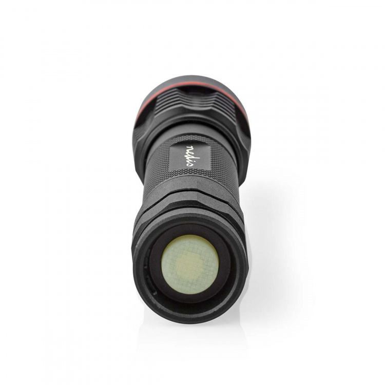 Nedis LED Taskulamppu | Paristokäyttöinen | 3.7 V DC | 10 W | N/A | Paristot sisältyvät | Ladattava | Nimellisvaloteho: 1000 lm | Valoalue: 200 m | Säteen kulma: 10 ° Nedis LED Taskulamppu | Paristokäyttöinen | 3.7 V DC | 10 W | N/A | Paristot sisältyvät | Ladattava | Nimellisvaloteho: 1000 lm | Valoalue: 200 m | Säteen kulma: 10 °