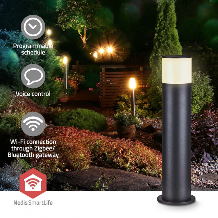 Nedis Smartlife Outdoor Light | 360 lm | Zigbee 3.0 | 10 + 4 W | Lämmin Valkoinen / RGB | 2700 K | Alumiini | Android™ / IOS Nedis Smartlife Outdoor Light | 360 lm | Zigbee 3.0 | 10 + 4 W | Lämmin Valkoinen / RGB | 2700 K | Alumiini | Android™ / IOS