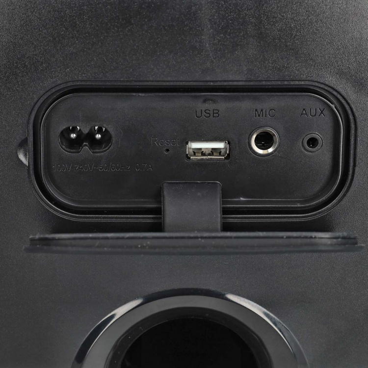 Nedis Bluetooth® Party Speaker | Suurin akun toistoaika: 5 tuntia | 150 W | Kantokahva | Juhlavalot | Linkitettävä | Taajuuskorjain | Musta / Oranssi