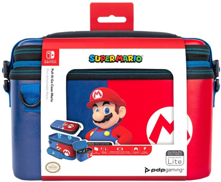 PDP Gaming Pull-N-Go Case -kuljetuskotelo, Switch, Mario PDP Gaming Pull-N-Go Case -kuljetuskotelo, Switch, Mario