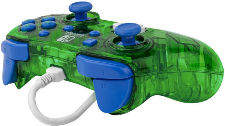 PDP Gaming Rock Candy Wired Controller -langallinen peliohjain, Luigi, Switch