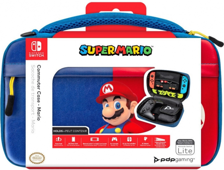 PDP Gaming Switch Commuter Case -kuljetuskotelo, Mario, Switch PDP Gaming Switch Commuter Case -kuljetuskotelo, Mario, Switch