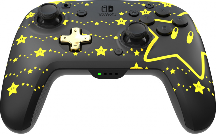 PDP Gaming Rematch Glow Wireless Controller -langaton peliohjain, Mario Stars, Switch PDP Gaming Rematch Glow Wireless Controller -langaton peliohjain, Mario Stars, Switch