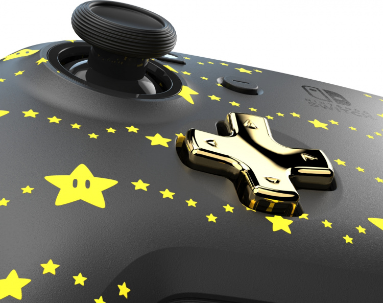 PDP Gaming Rematch Glow Wireless Controller -langaton peliohjain, Mario Stars, Switch PDP Gaming Rematch Glow Wireless Controller -langaton peliohjain, Mario Stars, Switch
