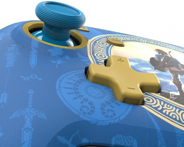 PDP Gaming Rematch Wired Controller – Hyrule Blue -langallinen ohjain, Switch PDP Gaming Rematch Wired Controller – Hyrule Blue -langallinen ohjain, Switch