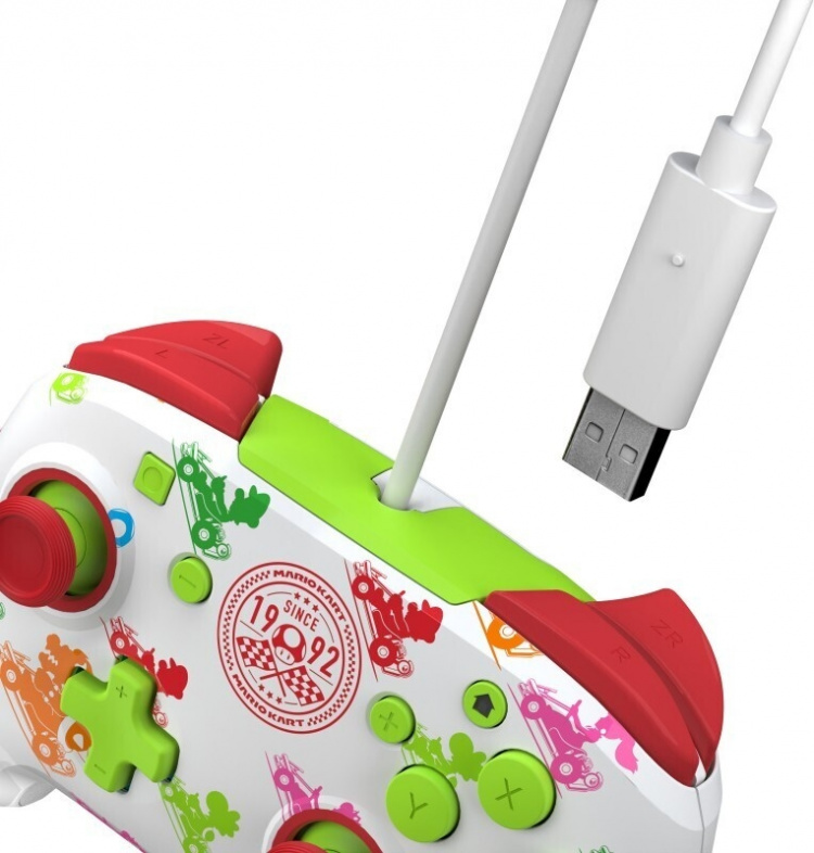 PDP Gaming Rematch Wired Controller – Mario Kart Racer -langallinen peliohjain, Switch PDP Gaming Rematch Wired Controller – Mario Kart Racer -langallinen peliohjain, Switch