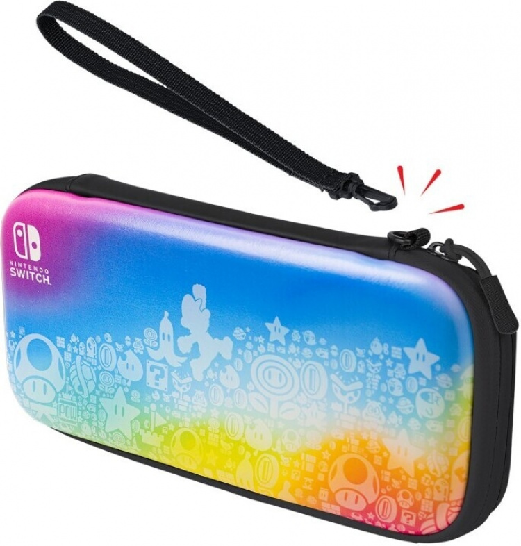 PDP Gaming Slim Deluxe Travel Case – Star Spectrum -suojakotelo, Switch PDP Gaming Slim Deluxe Travel Case – Star Spectrum -suojakotelo, Switch