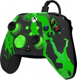 PDP Gaming Rematch Wired Controller - Jolt Green (Glow In Dark) -langallinen peliohjain, Xbox