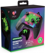PDP Gaming Rematch Wired Controller - Space Dust (Glow In Dark) -langallinen peliohjain, Xbox