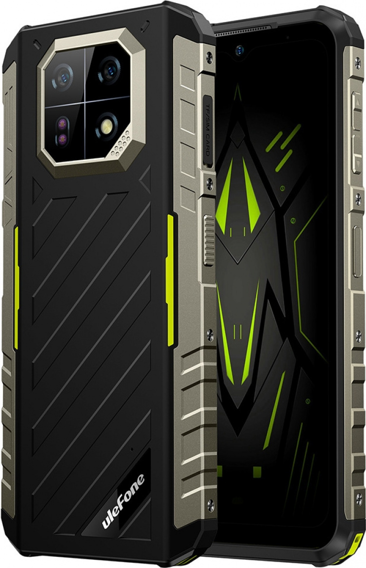 Ulefone Armor 22 -puhelin, 256/8 Gt, musta/vihreä Ulefone Armor 22 -puhelin, 256/8 Gt, musta/vihreä