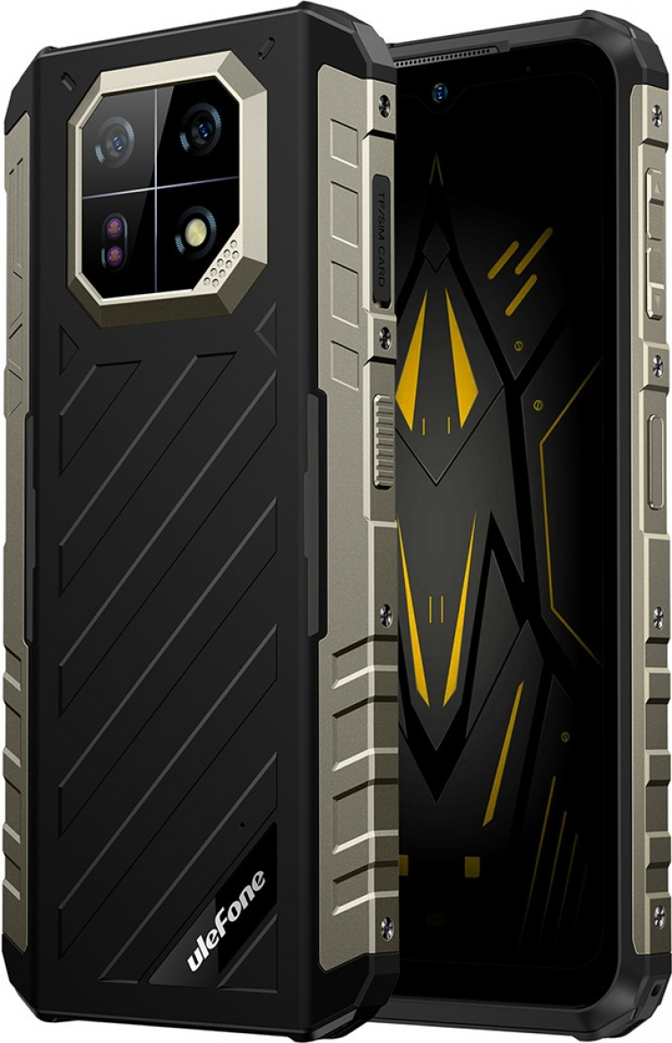 Ulefone Armor 22 -puhelin, 256/8 Gt, musta/oranssi