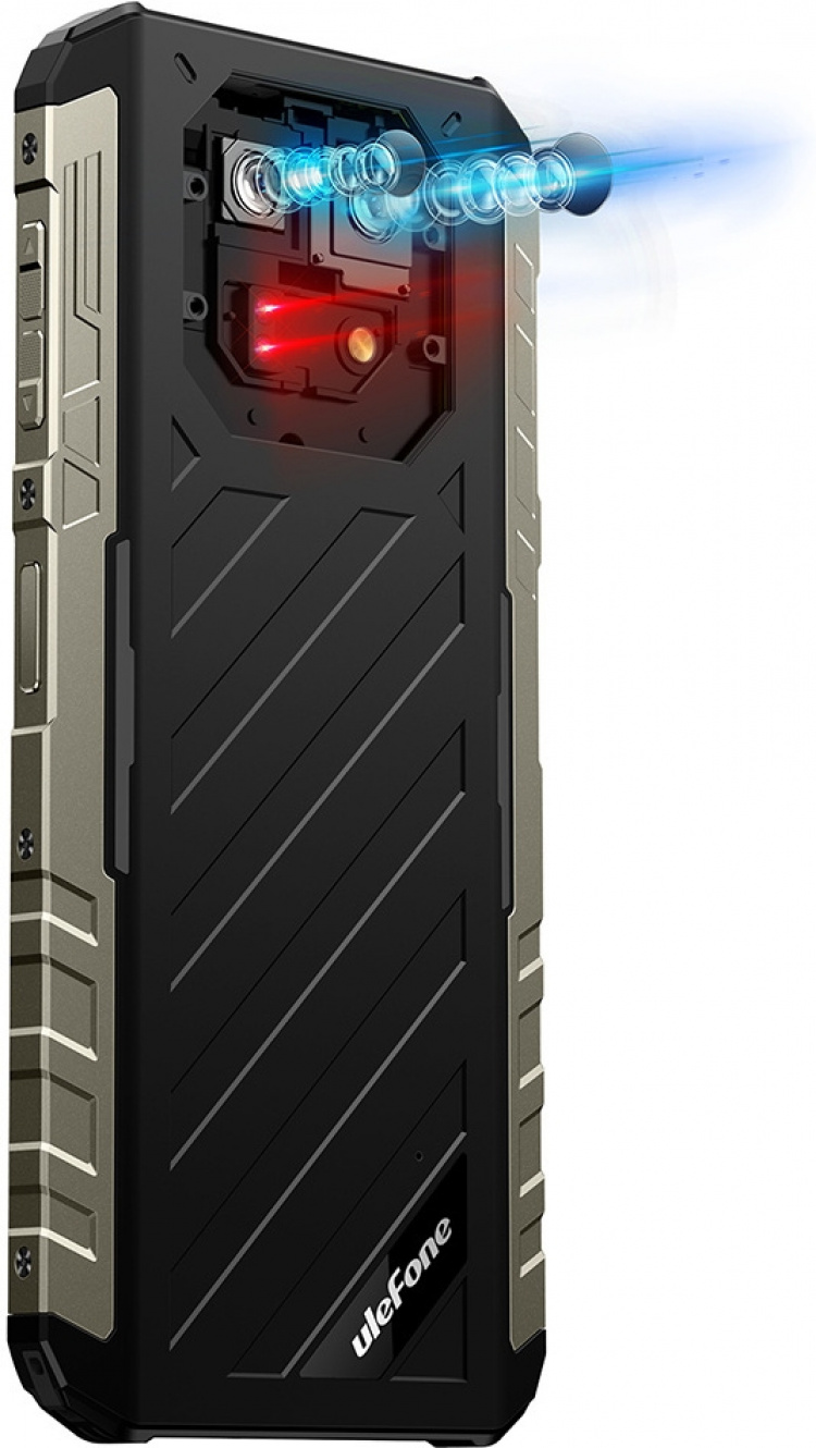 Ulefone Armor 22 -puhelin, 256/8 Gt, musta/oranssi