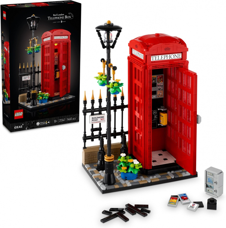 LEGO Ideas 21347 - Lontoon punainen puhelinkoppi LEGO Ideas 21347 - Lontoon punainen puhelinkoppi