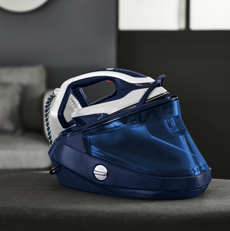 Tefal Pro Express Vision -höyrysilityskeskus, sininen/valkoinen