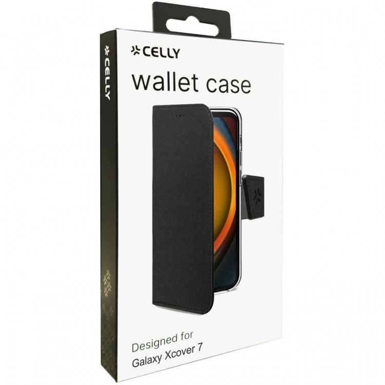 Celly Wally Wallet Case Galaxy XCover 7 Svart Celly Wally Wallet Case Galaxy XCover 7 Svart
