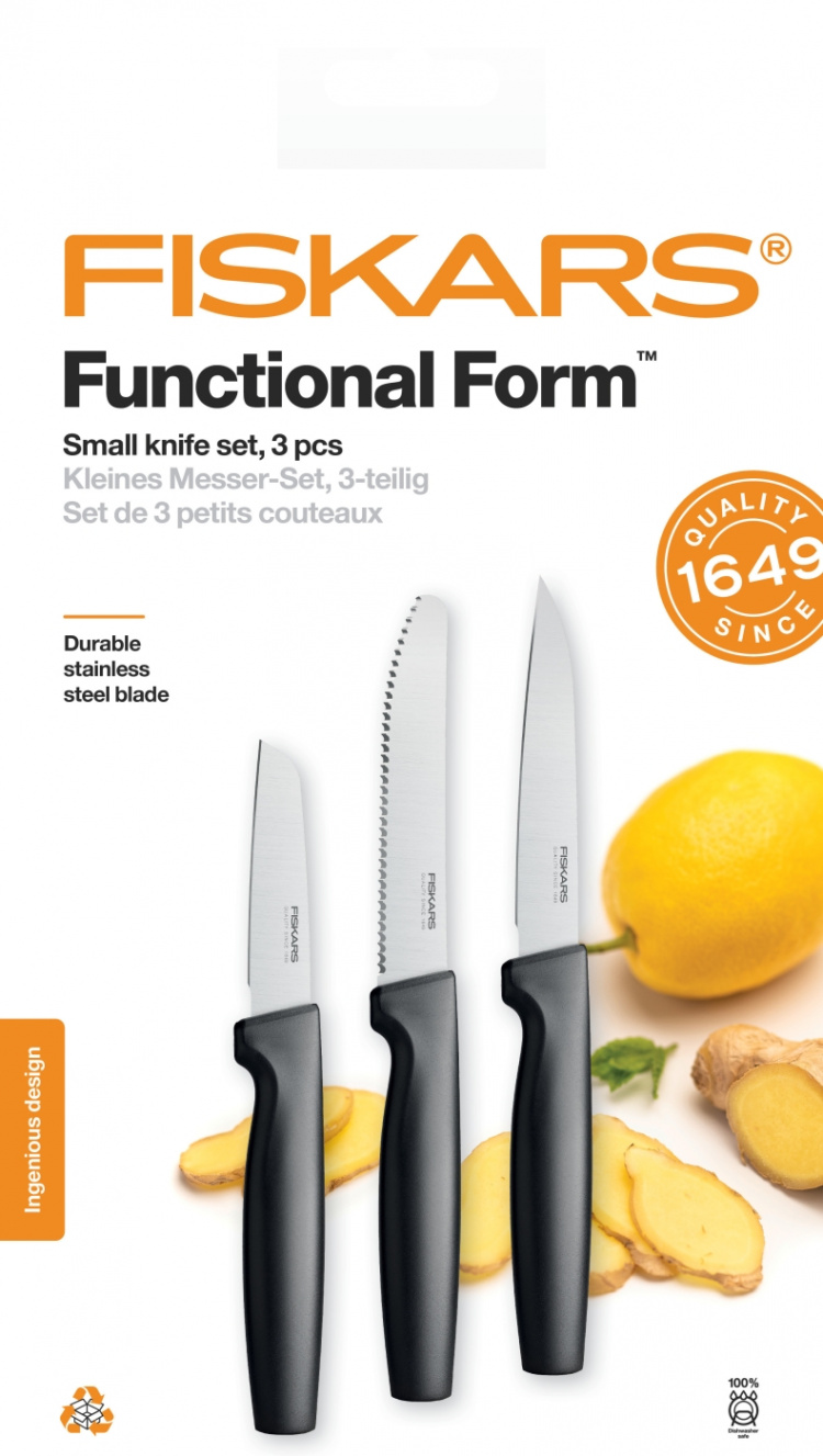 Fiskars Functional Form -veitsisetti, 3 veistä