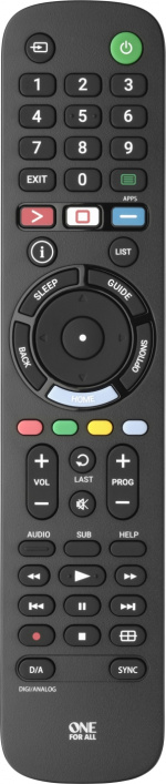 One for All URC 4912 -yleiskaukosäädin Sony-televisioille