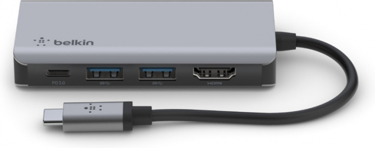 Belkin USB-C 4 in 1 Multi-Port -adapteri Belkin USB-C 4 in 1 Multi-Port -adapteri