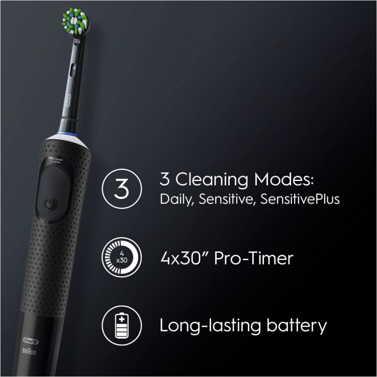 Oral B Vitality Pro Black -sähköhammasharja, musta Oral B Vitality Pro Black -sähköhammasharja, musta