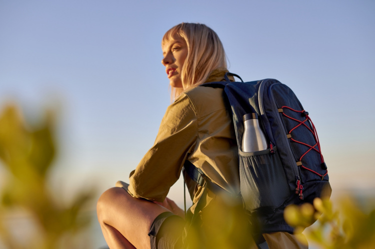 Tefal Bludrop Sleeve -juomapullo, 0,7 L, vihreä/teräs