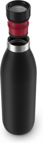 Tefal Bludrop Basic -juomapullo, 0,7 L, musta