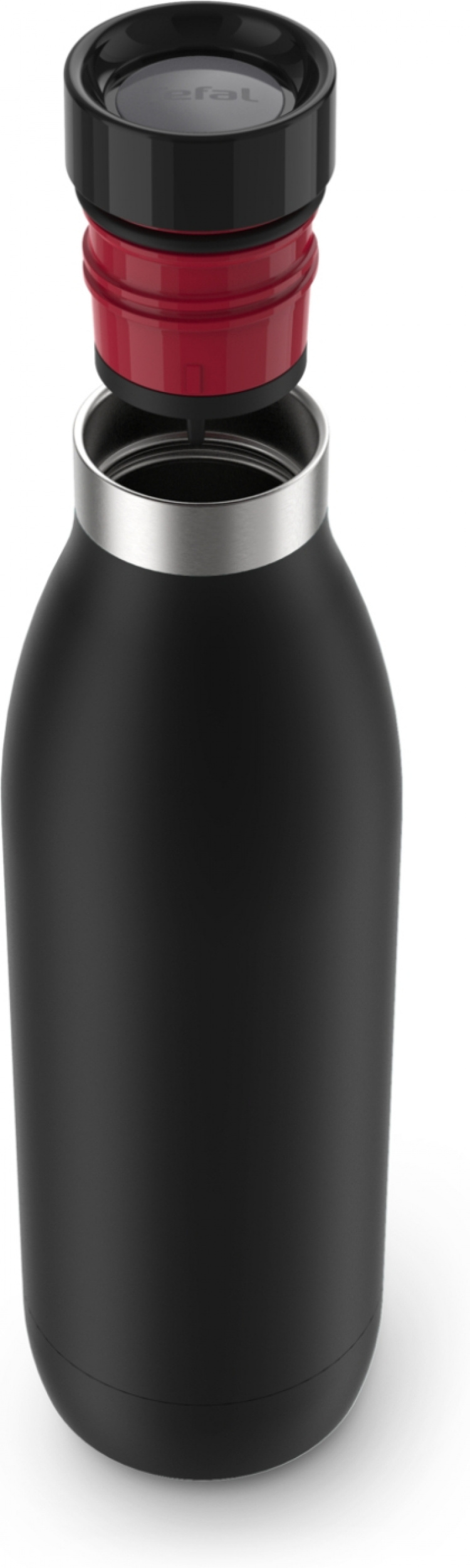 Tefal Bludrop Basic -juomapullo, 0,7 L, musta