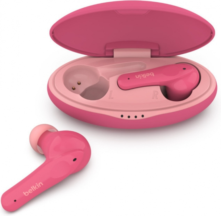 Belkin Soundform Nano nappikuulokkeet lapsille, pinkki