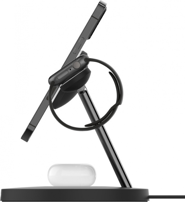 Belkin BoostCharge Pro 3-in-1 -langaton latausasema MagSafella, musta