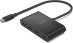 Belkin Connect USB-C -hubi, neljä porttia