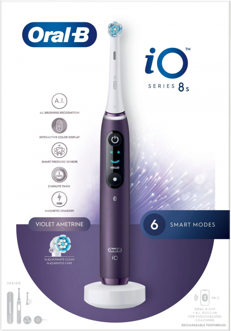 Oral B iO Series 8 -sähköhammasharja, violetti