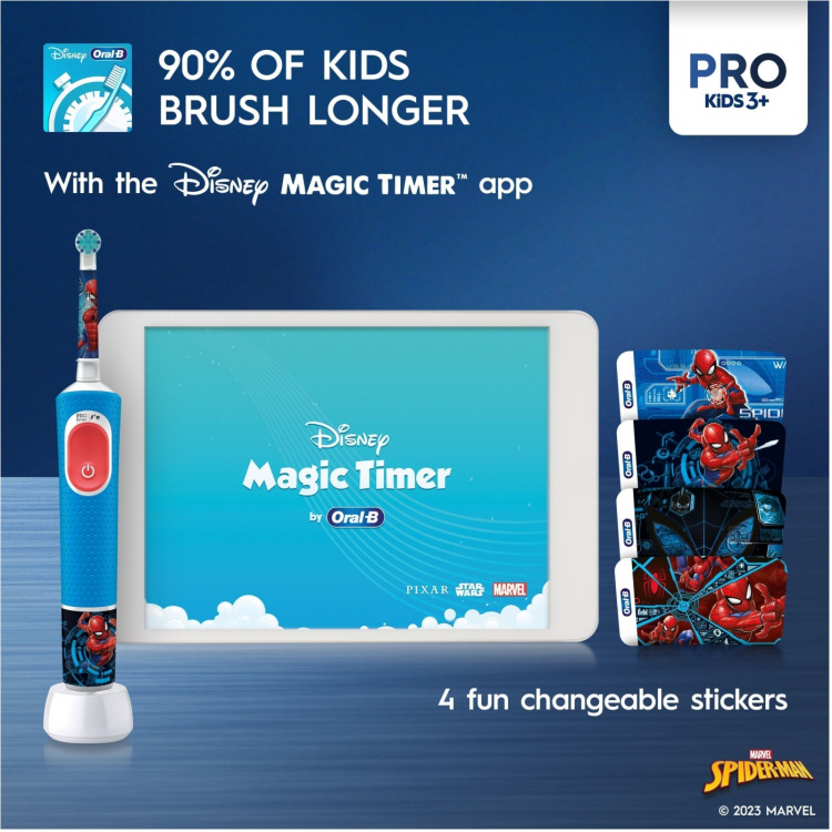 Oral B Vitality Pro Kids Spider-Man -sähköhammasharja Oral B Vitality Pro Kids Spider-Man -sähköhammasharja