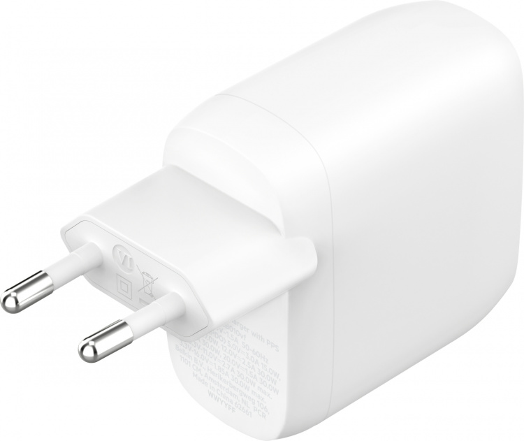 Belkin BoostCharge Pro 2-porttinen USB-C PPS PD 60 W -verkkovirtalaturi