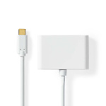 Nedis USB N Moniporttisovitin | 2-in-1 | USB 3.2 Gen 1 | USB-C™ Uros | 2x USB-A | 1000 Mbps | 0.20 m | Pyöreä | Niklattu | PVC | Valkoinen | Blister Nedis USB N Moniporttisovitin | 2-in-1 | USB 3.2 Gen 1 | USB-C™ Uros | 2x USB-A | 1000 Mbps | 0.20 m | Pyöreä | Niklattu | PVC | Valkoinen | Blister