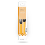 Nedis SATA kaapeli | 6 Gbps | SATA 7-Pin naaras | SATA 7-Pin naaras | Niklattu | 0.50 m | Litteä | PVC | Keltainen | Laatikko